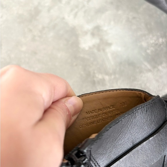 Schuler and Sons Anthropologie black Philadelphia ankle boots booties leather 10 - Picture 7 of 8